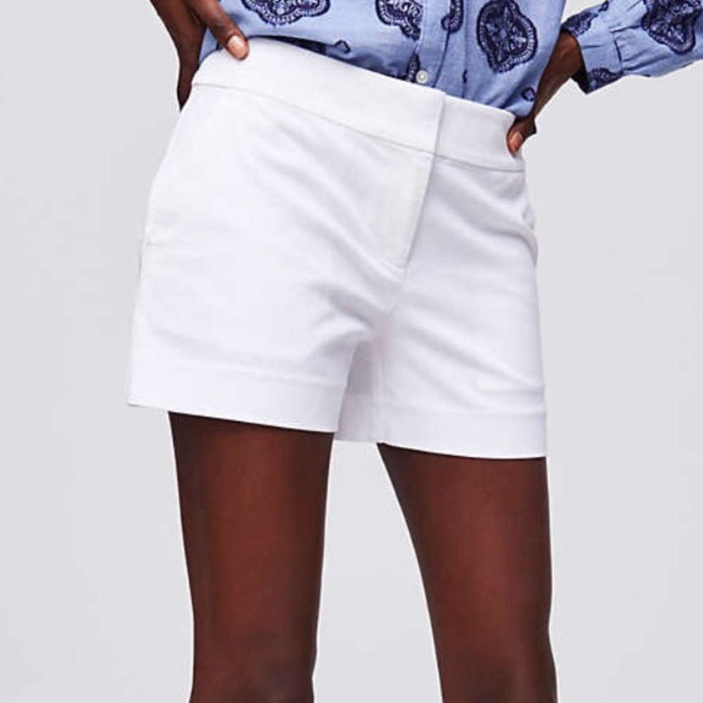 Ann Taylor LOFT white shorts